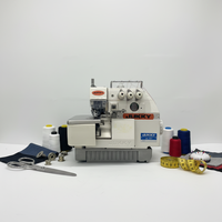 Machine à coudre surjeteuse haute vitesse Jukky 737 à 3 fils, idéale pour l'overlock et le surfilage des pièces blanches et bleues légères