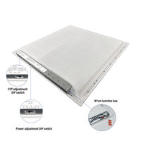 Plafonnier LED Commercial Rétroéclairé à Intensité Variable Certifié ETL Alite avec Fonction d'Urgence et Télécommande 2x2 1x4 2x4