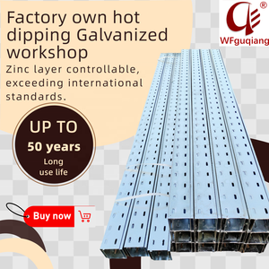 Anti-corrosie verzinkt stalen geperforeerde kabelgoot standaardmaat voor kabelmanagement in industriële installaties - Product Image 3