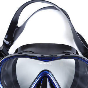 Masque de plongée sans cadre, verre trempé 4,0 mm, silicone, adulte, anti-buée, sports nautiques - Product Image 1