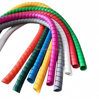 Protector en Espiral para Mangueras Hidráulicas de PVC/Polipropileno, 20 mm, Resistente a Ácidos/Aceites/Solventes