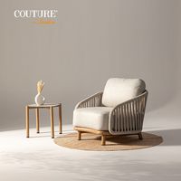 COUTURE Jardin pour mobilier de jardin, terrasse, tables basses et d'appoint modernes en HPL, ensemble d'extérieur