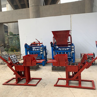 Vente directe d'usine Prix le plus bas Petite machine manuelle de fabrication de blocs de briques 2-40 à emboîtement dans un sol argileux à bas prix