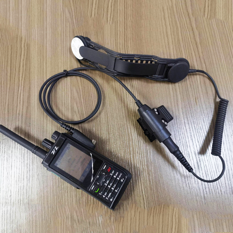 Tianjin 712 Interphone TCB-C-236D Skull Headset Yixin AP25 <strong>Bone</strong> <strong>Conduction</strong> Radio Fire Fighting