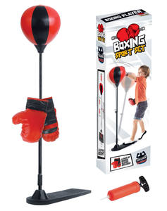 Ensemble de ballon de frappe réglable Yuglow <span class=keywords><strong>pour</strong></span> enfants avec gants de boxe et pédale, jouet d'entraînement de fitness et anti-stress - Product Image 2