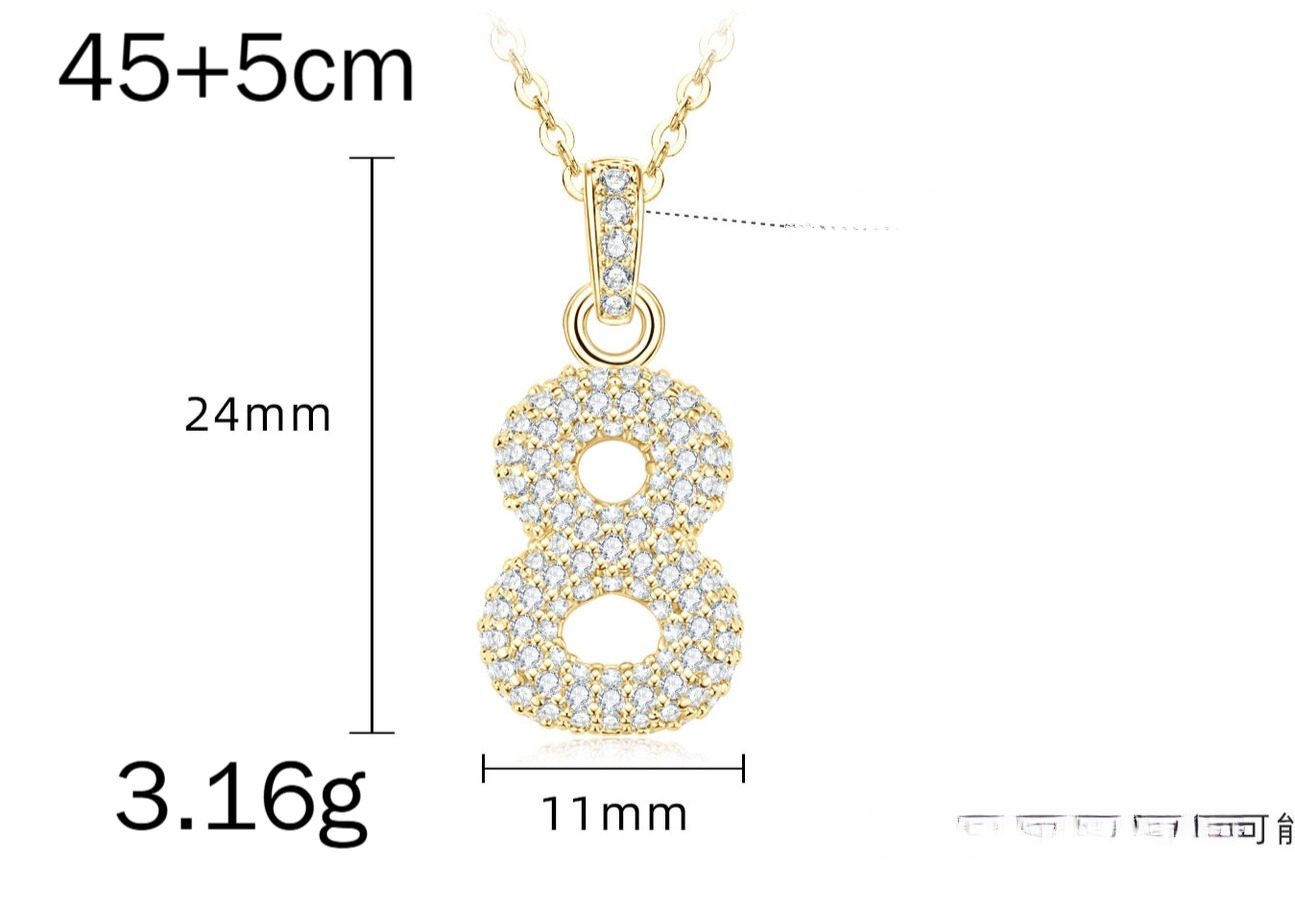Zircon 1,1 mm * 118 pièces + 1,2 mm * 6 pièces-or