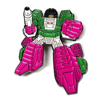 Nueva figura de acción, modelo de Robot transformado, Pin esmaltado, pines personalizados de fundición a presión, insignias con logotipo de Metal