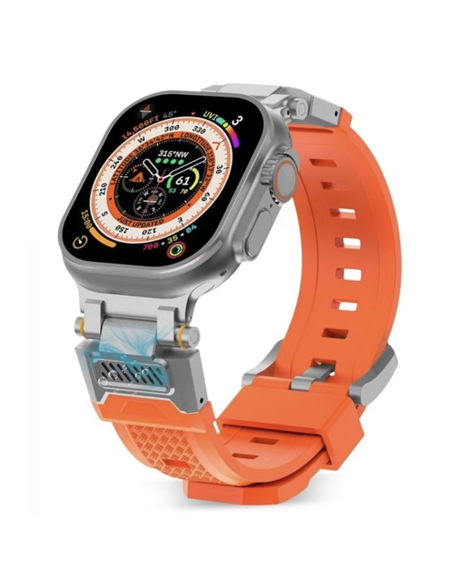 Wholesale High Quality Fragrant Silicone Titanium Watch Band for Smart Watch 8 Ultra for Iwatch 49mm 42mm 44mm 45mm