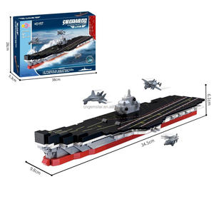 Modelo 3D Creativo en PLA. <span class=keywords><strong>Portaaviones</strong></span> <span class=keywords><strong>Shandong</strong></span> de la Armada, Buque de Guerra, 931 Piezas, Bloques de Construcción de Micropartículas, Juguete de Ensamblaje DIY para Niños - Product Image 1