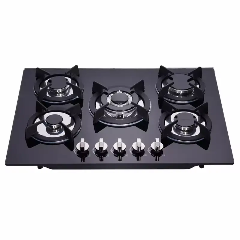 on Sale Gas Range Kitchen Stoves Cooker Cabinet Recessed Built in 5 burner gas hob gas Cooktops