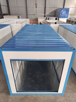 Unités de stockage portables, conteneur d'expédition en kit, préfabriqué, pliable, mobile, empilable, avec portes à enroulement