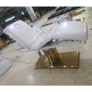 Fashion Kisen Beauty Spa Salon Furniture Massage Table Facial Chair Custom Velvet Lash <b>Bed</b> with Pillow Made in <b>China</b> - Product Image 3