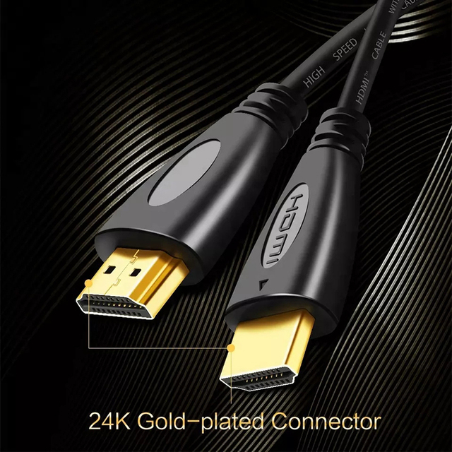 1.4 Coaxial Gold Plated Male-Male for Cable High Speed 1080P Full HD Video Cord for Monitor Multiple Lengths 0.5M-15M Custom