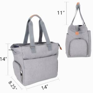 Free Sample BSCI Convertible Baby Diaper <b>Cooler</b> Bags Travel Diaper Tote Breast Pump Bag - Product Image 2