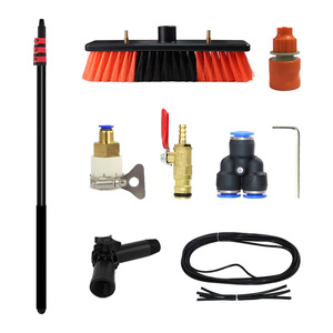 Perche d'extension pour le nettoyage des fenêtres, kit de perche alimentée en eau de <span class=keywords><strong>20</strong></span> pieds pour le nettoyage des panneaux solaires, outil de lavage de fenêtres en hauteur pour l'extérieur - Product Image 2