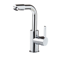 Robinet de cuisine monocommande monotrou Wenba WB-1 en cuivre brossé pour eau chaude et froide, idéal pour bacs à légumes et lavabos