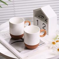 Ensemble de tasses à café en céramique mouchetée couleur Morandi personnalisées OEM, motif flocon de neige d'hiver pour Noël