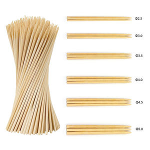 Brochettes en bambou naturel, brochettes en bambou torsadées de haute qualité, outils de <span class=keywords><strong>barbecue</strong></span>, brochettes en bambou - Product Image 2