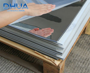 لوح مرآة بلاستيكي مرن بسمك 1-6 مم، ذهبي وردي وفضي، قابل للقطع بالليزر، لاصق ذاتي، ملصق مرآة أكريليك - Product Image 2