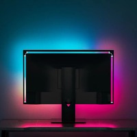 Ambiente RGBIC RGB Gaming LED Strip Smart USB 5V Computadora PC Atmósfera Decoración IP20 Sincroniza con Monitor Retroiluminación LED para sala de juegos