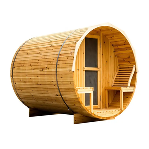 Sauna de Barril Tradicional Moderna de Madera de Abeto Canadiense, Ecológica, para Interiores, con 1 Año de Garantía Gratuita, Venta de Fábrica - Product Image 6