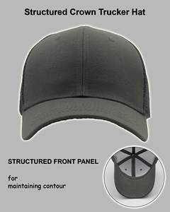 หมวกเบสบอลทรัคเกอร์6แผงปรับได้สำหรับทุกเพศพร้อมปักลายสไตล์สปอร์ตทั่วไป - Product Image 4