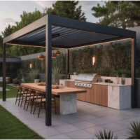 Meubles d'extérieur de luxe en aluminium : pergola, gazebo, pavillon, auvent, arches, tonnelles, ponts et autres mobilier d'extérieur