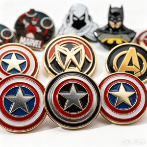 Nuevos Broches de Boda Inspirados en Marvel, de Películas y Series Europeas y Americanas, con Personajes de Dibujos Animados como Moon Knight y Scarlet Witch - Product Image 1