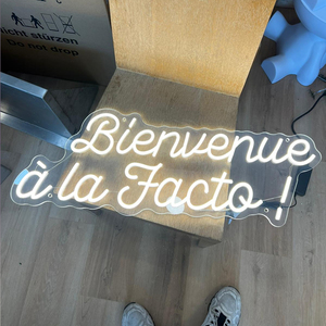 Enseigne au néon à DEL personnalisée avec logo Livraison rapide pour la décoration de la maison et du bureau Enseigne au néon personnalisée à DEL pour entreprise de centre commercial - Product Image 4