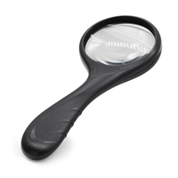 Elvis 2X Direct Supply Pocket Handheld Glass 90mm Lens Magnifier ABS Plastic Reading No Light