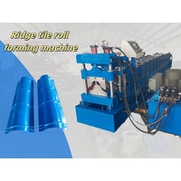 Nouvelle machine de formage à froid pour tuiles de toit en acier coloré glacé avec moteur 4KW, garantie de 2 ans, facile à utiliser, marque Huatong, 380V