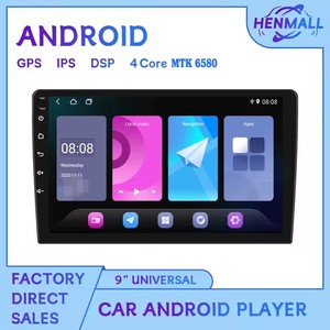 HENMALL 9 Inch Car <span class=keywords><strong>Android</strong></span> Stereo Layar Sentuh WIFI Kamera BT Carplay <span class=keywords><strong>Android</strong></span> Auto GPS Navigasi Radio Audio Pemutar Radio Mobil - Product Image 2