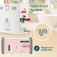 Kit de douche à vapeur de luxe STCMOET 15KW, générateur de vapeur pour bain turc, générateur de vapeur pour hammam avec auto-drainage