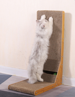 Grattoir détachable pour chat en forme de L Grattoir pour chat Grattoir pour chats Griffe de meulage Jouet d'escalade Fournitures de meubles pour animaux de compagnie