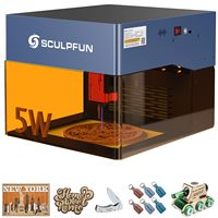 SCULPFUN ICube Pro 5W Petite machine de marquage laser de bureau Mini machines de découpe et de gravure laser pour le bois