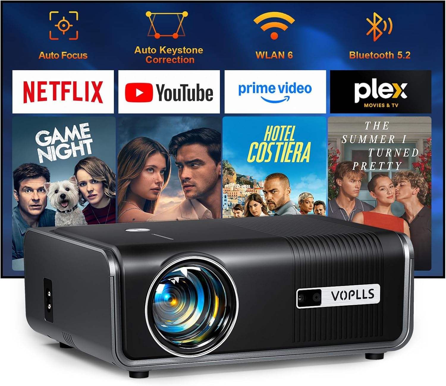 Proyector Inteligente Compatible con Netflix