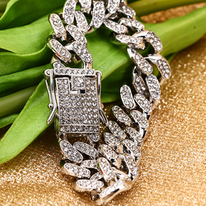 Starsgem 힙합 쥬얼리 남성 럭셔리 링크 체인 초커 스털링 실버 Moissanite 아이스 아웃 쿠바 링크 체인 목걸이 - Product Image 3