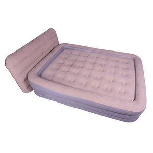 Inflatable Air Sofa 200x150x50cm Flocked Fabric Outdoor <b>Portable</b> Double <b>Bed</b> - Product Image 1