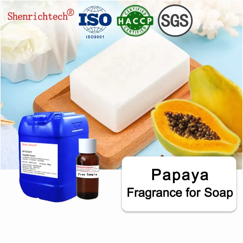 Fragranze di papaya fruttate per fare saponi profumati olio per sapone da bucato shampoo sapone da bar