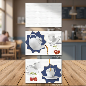 Transformez votre cuisine avec de superbes carreaux muraux en céramique imprimés 30x45cm (12x18 pouces), brillants, émaillés et imperméables pour salle de bain - Product Image 1
