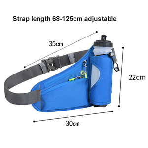 Sac de taille de sport d'extérieur personnalisé, multifonctionnel, porte-bouteille d'eau de fitness, ceinture de course en nylon imperméable - Product Image 2