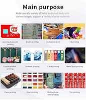 Printer flatbed uv Harga terbaik 3360 kertas berwarna kepala cetak TX800 logam akrilik PVC