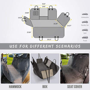 Funda Protectora para Asiento Trasero de Coche para Perros, Impermeable, con Ventana de Malla, Antiarañazos, Hamaca para Perros - Product Image 2