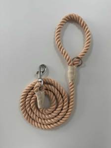 Correa de perro de algodón y poliéster con patrón sólido procesado personalizado para perros medianos a grandes con decoración de cinta elegante - Product Image 6