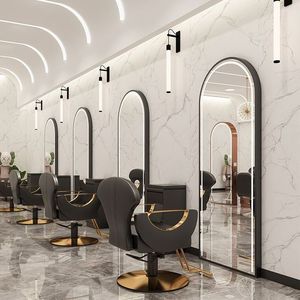 Montaggio a parete barbiere stazione <span class=keywords><strong>parrucchiere</strong></span> specchio led hair station salone mobili - Product Image 6