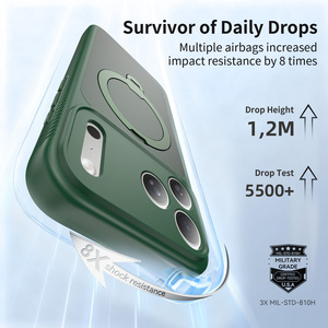 Étui de téléphone magnétique 18N Strong N50 360 ° Support de téléphone rotatif antichoc avec recharge sans fil, personnalisation du logo, fabricant - Product Image 2