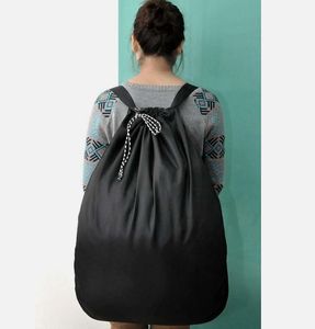 حقيبة كتف قابلة للتعديل مخصصة نايلون معلقة ملابس متسخة حقيبة ظهر قابلة للغسل مع حزام كتف لاستخدام الغسيل - Product Image 5