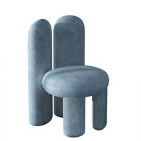 Chaise de maquillage pour influenceurs Rabbit Ears, style crème, design moderne et minimaliste, tabouret de coiffeuse de luxe léger pour chambre à coucher, chaise de forme unique
