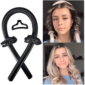 Slik Satin sans chaleur tige de curling paresseux bigoudi <span class=keywords><strong>bandeau</strong></span> rendre les cheveux doux et brillants bigoudi outils de coiffure <span class=keywords><strong>boucles</strong></span> de cheveux sans chaleur - Product Image 2