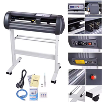 Combo Máquina de Prensa de Calor 5 en 1 de 12"x15" y Plóter de Corte de Vinilo de 28" de Escritorio con Puerto USB para Publicidad con Signmaster